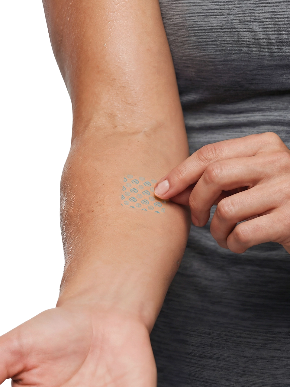 Super Patch applied to the forearm