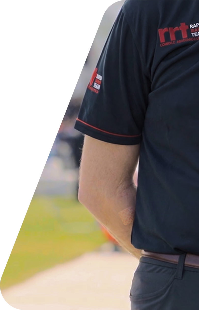 Emergency responder standing by
